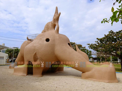 能提高兒童興趣的幼兒園滑梯-大型水泥雕塑幼兒園滑梯